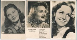 **, * 5 Db RÉGI Magyar Színésznő Motívumlap / 5 Pre-1945 Hungarian Actress Motive Postcards - Non Classés