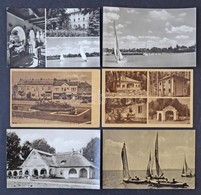 **, * Kb. 88 Db MODERN Magyar Városképes Lap Műanyag Kínálóban: Csak Balaton / Cca. 88 Modern Hungarian Postcards In Pla - Sin Clasificación