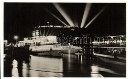 ** T1 1938 Budapest, XXXIV. Nemzetközi Eucharisztikus Kongresszus, Dunai Hajókörmenet, éjszaka - Non Classés
