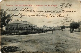 * T3 1909 Simontornya, Városház Tér, Bőrgyár (Rb) - Non Classés