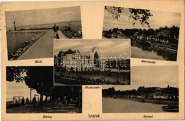 T2 1936 Siófok, Sétány, Strand, Móló, Sió, Park - Non Classés
