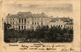 T2/T3 1906 Veszprém, Vármegyeháza. Pósa Endre Kiadása (fl) - Non Classés