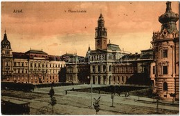 T2 Arad, Városház Tér, Villamos. Keppich Zsdigmond / Town Hall Square, Tram - Ohne Zuordnung