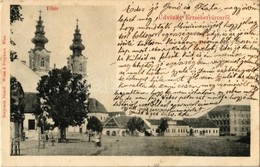 T2/T3 Erzsébetváros, Dumbraveni; Fő Tér, Templom. Benjamin József Kiadása / Main Square, Church (fl) - Ohne Zuordnung