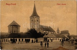 T2/T3 1910 Nagyenyed, Aiud; Fő Tér, üzletek. W.L. (?) No.468. / Main Square, Shops (EK) - Non Classés