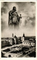 ** T1/T2 Nagyvárad, Oradea; Szent László év 1192-1942. Szent László Tér, Villamos. Major György Fotomontázsa / Square, T - Non Classés