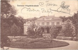 T2/T3 1906 Püspökfürdő, Szentlászlófürdő, Baile 1 Mai; Gyógyterem. Helyfi László Kiadása / Kursalon / Spa (fl) - Non Classés