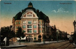 T2 1918 Temesvár, Timisoara; Hungária Fürdő, Villamos / Spa, Street, Tram - Non Classés