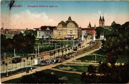 T2 1916 Temesvár, Timisoara; Hungária Fürdő, Liget út, Villamos / Spa, Street, Tram - Non Classés