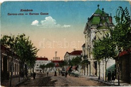 T4 1918 Komárom, Komárno; Baross Utca / Baross Gasse / Street View (EM) - Non Classés
