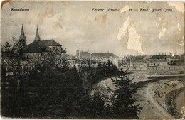 T3 1916 Komárom, Komárno; Ferenc József Rakpart. L. H. Pannonia 4760. / Franz Josef Quai / Quay (felületi Sérülés / Surf - Non Classés