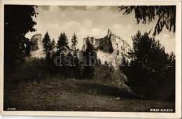 ** T2 Likavka, Likava (Rózsahegy, Ruzomberok); Várrom. Fr. Dvorsky Kiadása / Likavsky Zámok, Hrad Likava / Castle Ruins - Unclassified