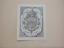 Fac Similé Ex-libris Héraldique - LAURENT ANTOINE DE PONTE - Tirage Début XXème, Ou Fin XIXème - Bookplates