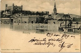 T2/T3 1899 Pozsony, Pressburg, Bratislava; Vár, Hajó / Castle, Ship (EK) - Unclassified