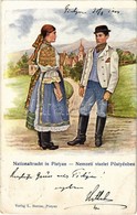 T2/T3 1904 Pöstyén, Piestany; Nemzeti Viselet. L. Bernas / Nationaltracht / Folklore (EK) - Non Classés