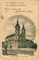 * T2/T3 1900 Sasvár, Mária Sasvár, Maria-Schlossberg, Sastín (Sasvár-Morvaőr, Sastín-Stráze); Búcsújáró Templom / Church - Non Classés