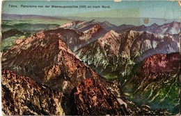 ** T2/T3 Tátra, Magas Tátra, Vysoké Tatry; Panorama Von Der Meeraugenspitze Nach Nord / Kilátás A Tengerszem-csúcsról /  - Non Classés