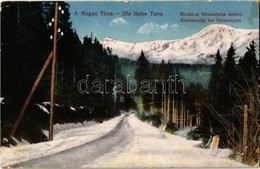 T3 1918 Tátraszéplak, Tatranska Polianka, Westerheim (Magas-Tátra, Vysoké Tatry); Klotild út Tátraszéplak Mellett Télen  - Non Classés