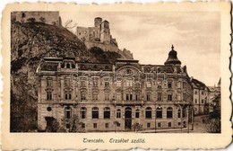 * T3/T4 Trencsén, Trencín; Erzsébet Szálló, Vár. Szold E. Kiadása / Hotel, Castle (Rb) - Non Classés