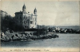T2/T3 1906 Abbazia, Opatija; Blick Vom Südstrandweg / Villa - Non Classés