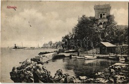 T2/T3 1907 Abbazia, Opatija; Hajókikötő. Kiadja E. Schambik / Dock, Port (EK) - Non Classés