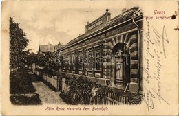 T2/T3 1903 Vinkovce, Vinkovci; Hotel Reisz Vis-a-vis Dem Bahnhofe / Svratiste Reisza / Reisz Szálloda és Vendéglő A Vasú - Non Classés