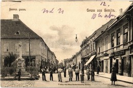 T2/T3 1904 Zimony, Semlin, Zemun; Úri Utca, Nikolaus Pachany és Jelovac Testvérek üzlete / Herrengasse / Street, Shops ( - Non Classés