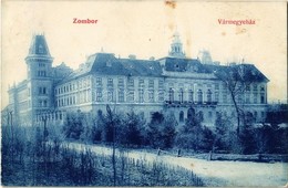 T2 1906 Zombor, Sombor; Vármegyeház. Kaufmann Emil Kiadása / County Hall - Non Classés