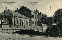 T2 1916 Királyhida, Bruckújfalu, Bruck-Újfalu, Bruckneudorf; Osztrák-magyar Határ, Schöberl József Műkertészete, Palla I - Sin Clasificación