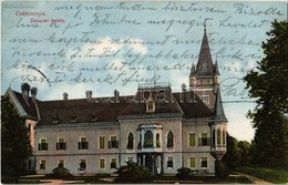 T2 1916 Csáktornya, Cakovec; Zalaújváry Kastély. Fischel Fülöp (Strausz Sándor) Kiadása / Castle - Non Classés