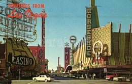 T2/T3 1965 Las Vegas, Nevada, "Glitter Gulch", Golden Nugget Gambling Hall, Lucky Casino, The Mint, Horseshoe Casino (EK - Unclassified