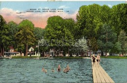 T2/T3 1949 Niles, Michigan, Indian Lake, Scene At Indian Lake Club (EK) - Non Classés