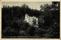 * T3 1933 Graz, Kurpension Sophienhöhe, Schloss Stifting Bei Graz / Castle Sanatorium (Rb) - Sin Clasificación
