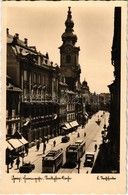 ** T1 1934 Graz, Gasse, Kirche / Street View, Church, Trams. L. Strohschneider - Sin Clasificación