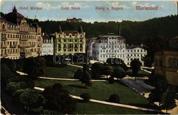 ** T2/T3 Mariánské Lázne, Marienbad; Hotel Weimar, Hotel Stern, König V. Bayern (EK) - Ohne Zuordnung