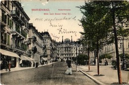 T3 1911 Mariánské Lázne, Marienbad; Kaiserstrasse, Blick Nach Grand Hotel Ott / Street, Hotel (fa) - Ohne Zuordnung