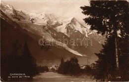 T2/T3 1914 Chamonix, Au Bord De L'Arve / Mountains, River (EK) - Ohne Zuordnung