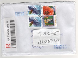 Beaux Timbres , Stamps Sur Lettre , Cover , Mail Recommandée Du 02/12/2019 Pour La France - Storia Postale