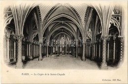 ** T1 Paris, La Crypte De La Sainte-Chapelle / The Crypt Of The Sainte-Chapelle - Non Classés