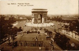 * T2 Paris, Place De L'Etoile Et L'Arc De Triomphe / Arch Of Triumph, Trams, Automobiles - Ohne Zuordnung