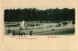 ** T1/T2 Saint-Cloud, Grandes Eaux Du Parc, Le Bassin Des Vingt-Quatre Jets / Fountains, Park - Non Classés