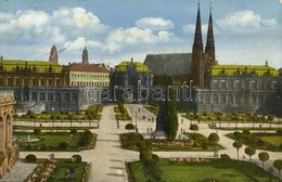 * T2/T3 Dresden, Zwingerhof, Evang. Hofkirche / Palace, Garden, Lutheran Church (Rb) - Non Classés