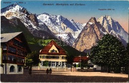 * T2 1927 Garmisch-Partenkirchen, Marktplatz Mit Kurhaus, Alpspitze, Zugspitze / Market Square, Spa, Mountain Peaks - Sin Clasificación