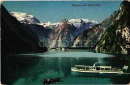 * T2/T3 1910 Schönau Am Königssee, Königssee Vom Malerwinkel / Lake, Boats (worn Corners) - Non Classés