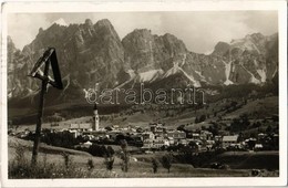 T2 1938 Cortina D'Ampezzo, Gruppo Delle Dolomiti, Cortina M 1219, Pomagagnon M 2456 / Mountains, General View, Photo - Ohne Zuordnung