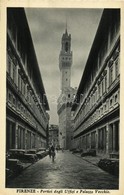 ** T2 Firenze, Florence; Portici Degli Uffizi E Palazzo Vecchio / Palace, Porticoes, Automobiles - Non Classés