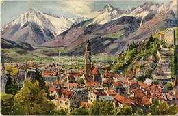 T2/T3 Merano, Meran (Südtirol); Aquarellkarte Nr. 525 B. Kunstverlag Alber-Specht - Non Classés