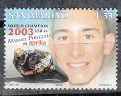 SAN MARINO 2003 - POGGLIALI CAMPEON DEL MUNDO DE MOTOCICLISMO - YVERT Nº 1929** - Oblitérés