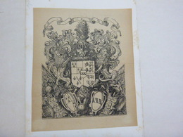 Grand Fac Similé D'Ex-libris Illustré Fin XIXème -AYLWARD - Bookplates