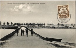 * T1 Aného, Damm Durch Die Lagune / Dam Through The Lagoon, Children, Boat, Folklore From French West Africa - Non Classés